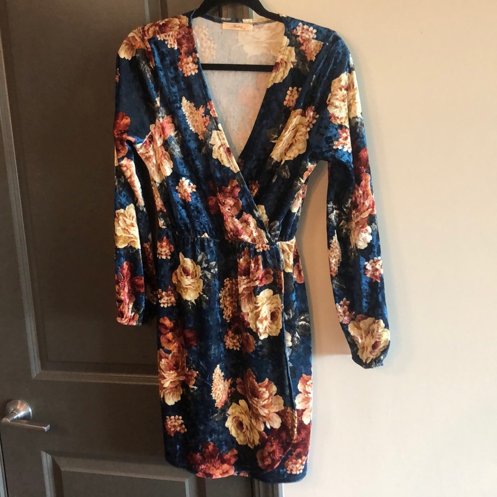Blue Floral Dress